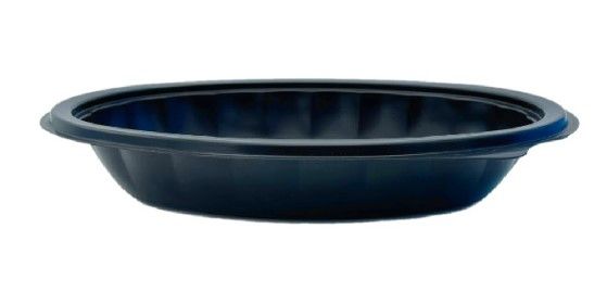 Somoplast [755] 375cc Oval Black Containers (Base)